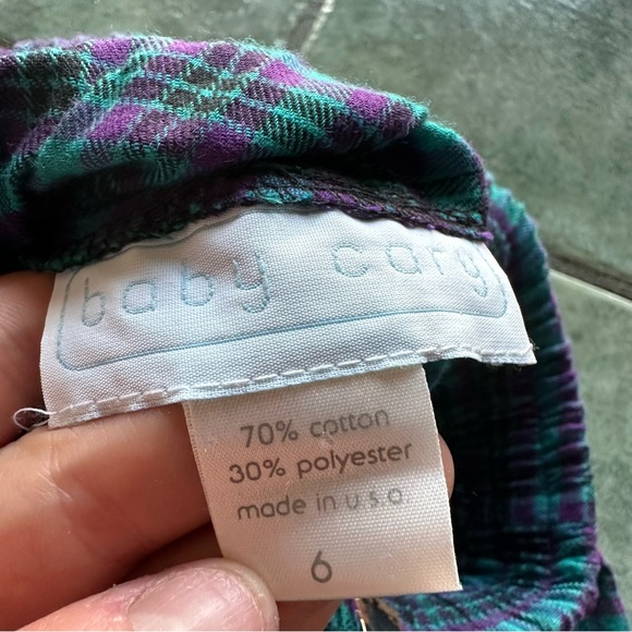 VTG 80s Retro Baby Cary Blue and Purple Plaid Overalls
Good condition - Picture 5 of 5